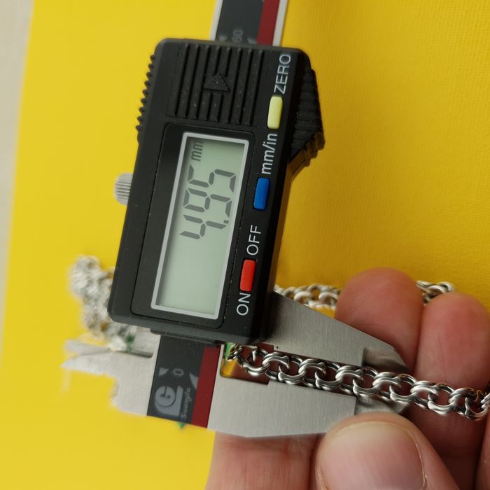 Цепочка срібна 925. Звєно 5 мм Чоловічий срібний ланцюг 50 55 60 65 см