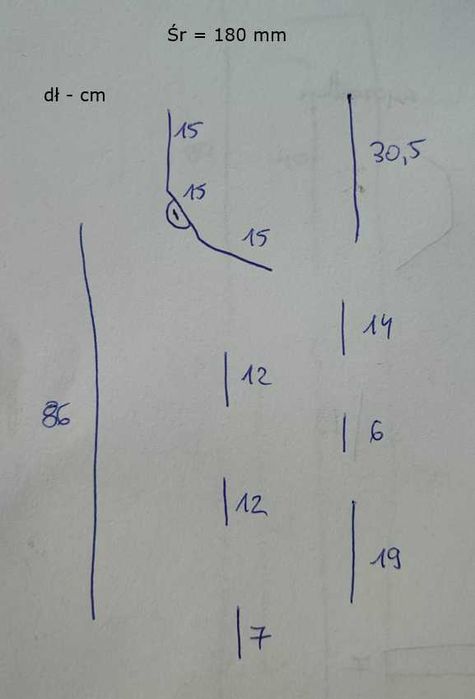 Rury kominkowe 180 cm