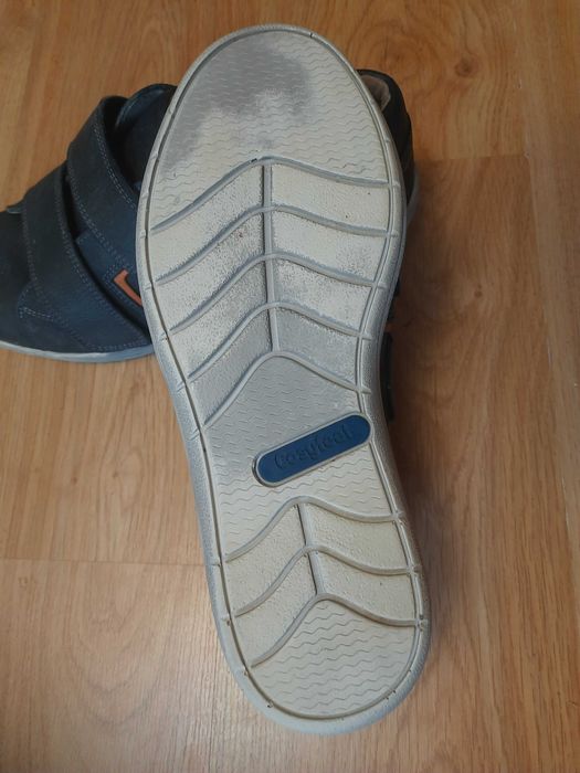 Мужские кожаные туфли на широкую ногу Cosyfeet 45 p.