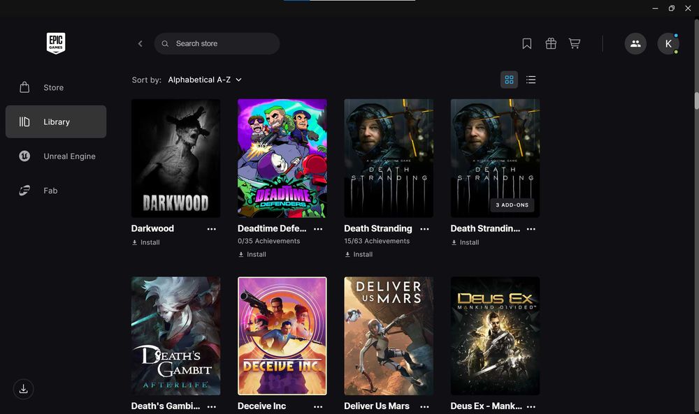 Аккаунт Epic Games 200 игр на 60000 грн, с 2020 года