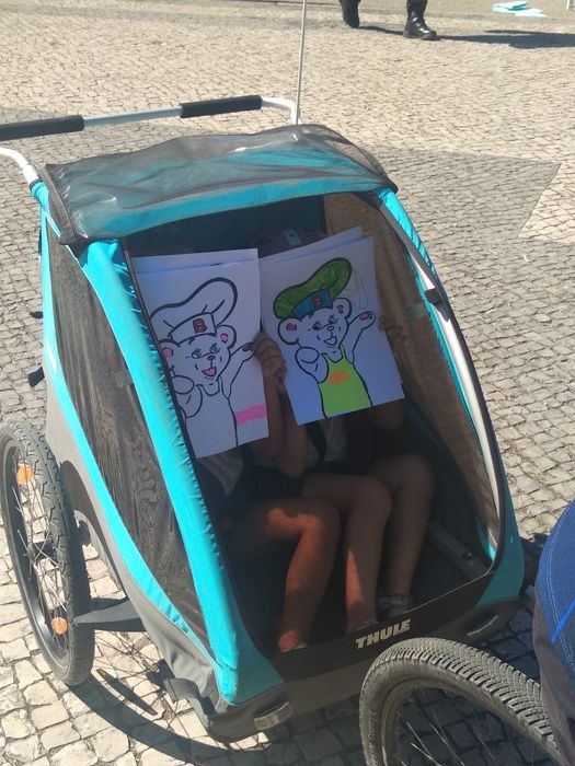 Atrelado carrinho Thule bicicleta