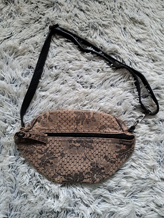 Torebka nerka brązowa beżowa czarna velentine