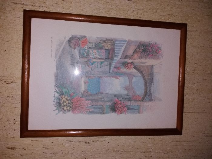 Conjunto de 2 quadros pintado pelo artista j koehler