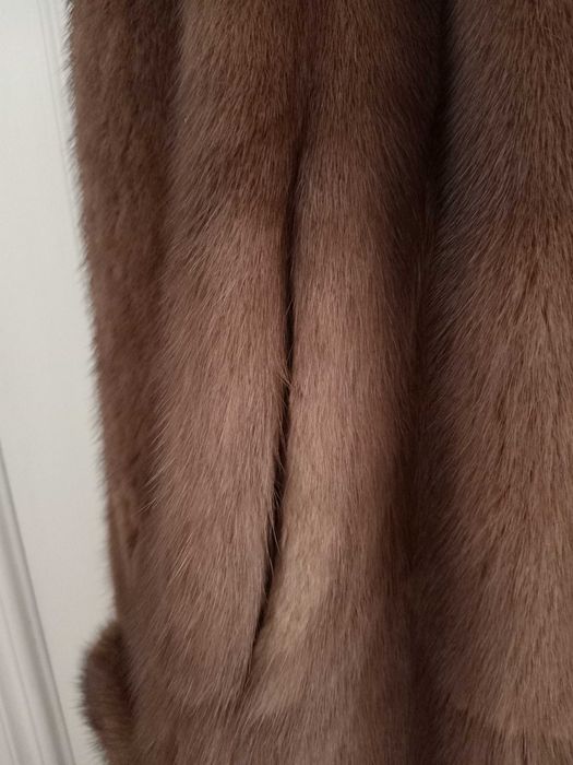 Шуба норкова довга натуральна