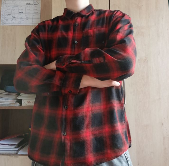 CROPP, koszula w kratkę, comfort fit, roz. M, bardzo dobry stan