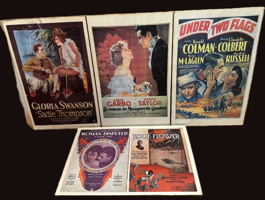 cartazes ou planfletos de cinema antigas