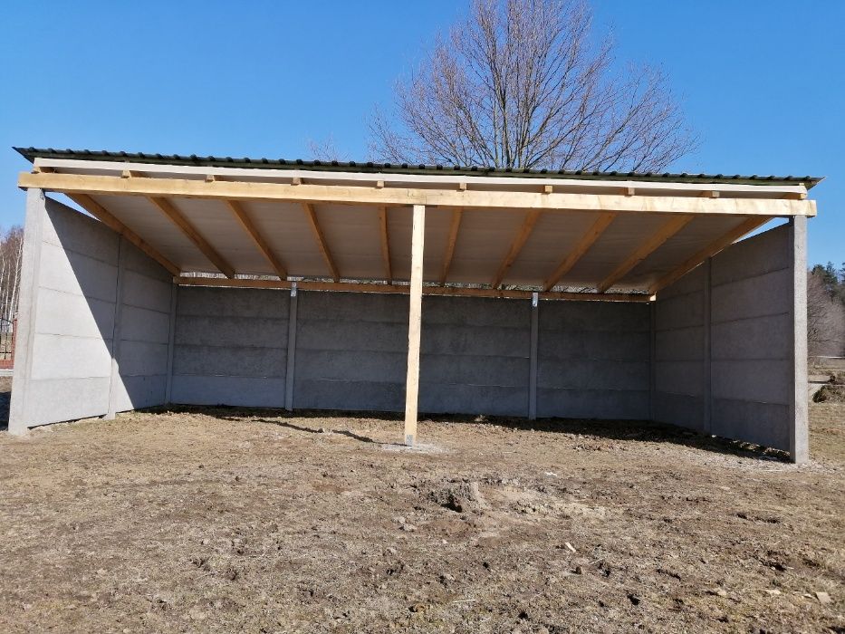 Ogrodzenia Betonowe Garaze z plyt betonowych