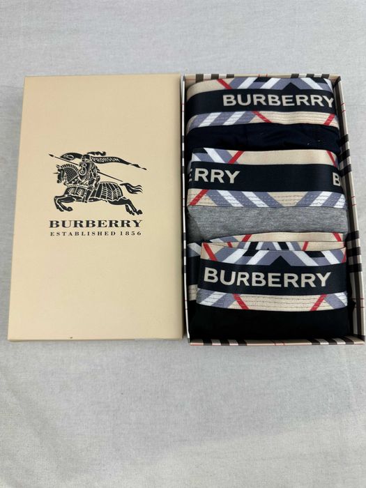 3pak bokserki majtki burberry meskie premium