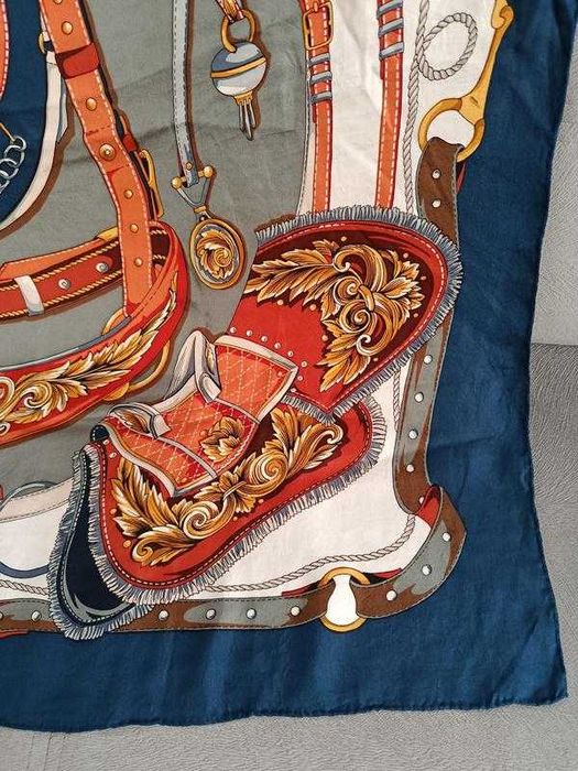 Шовкова хустка в кінному стилі, 85х88 см