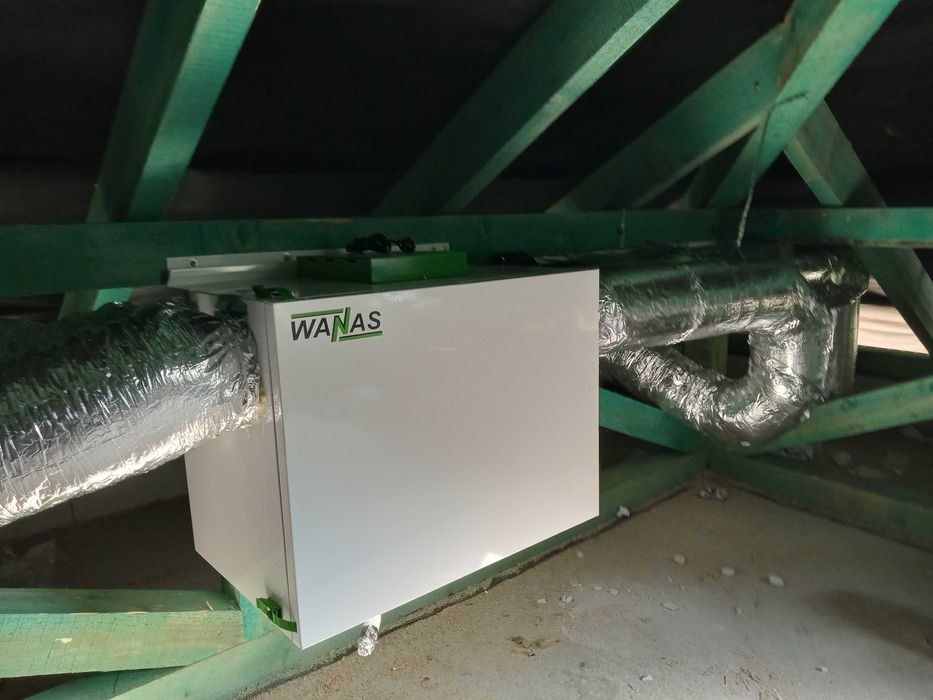 Montaż rekuperacji do domu odzysk ciepła i wilgoci wanas domekt r