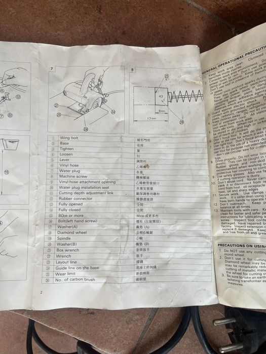 Дискова Циркулярна пила для плитки