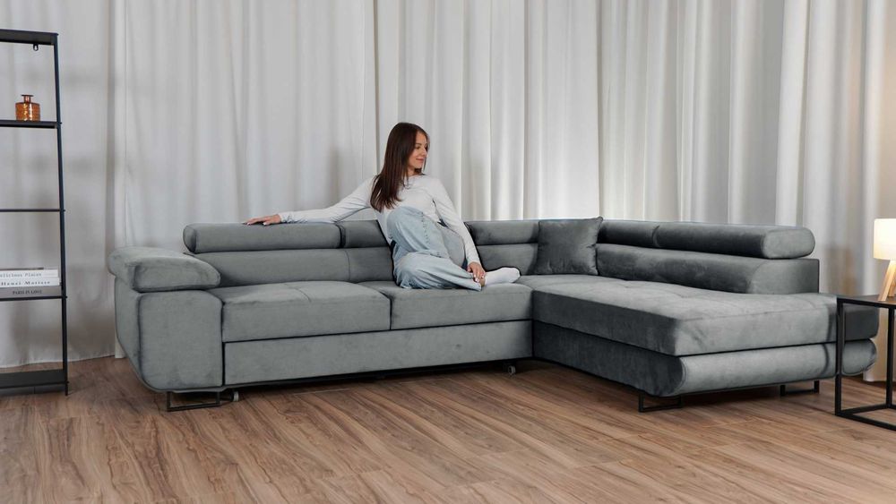 Narożnik Rio. Rogówka. Regulowane zagłówki. Sprężyny! Szybka dostawa!