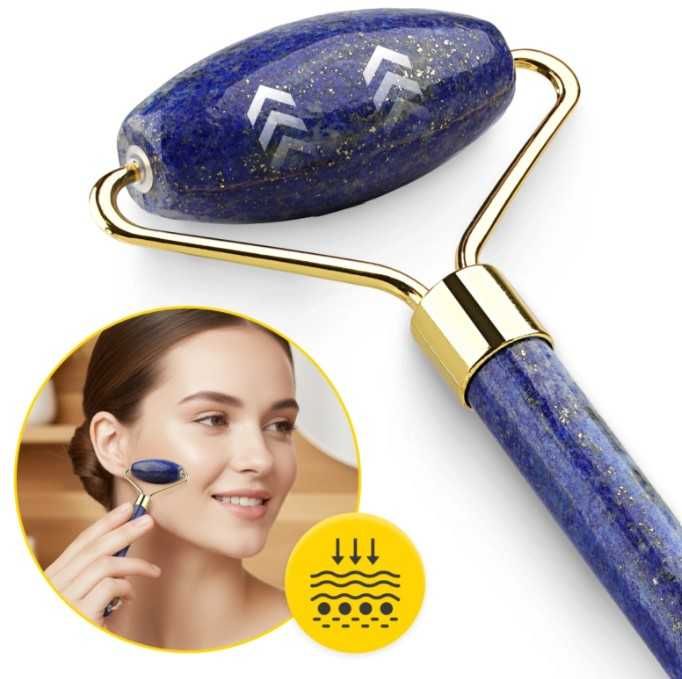 Roller do twarzy Gua Sha z naturalnego lazurytu 4Fizjo !!!