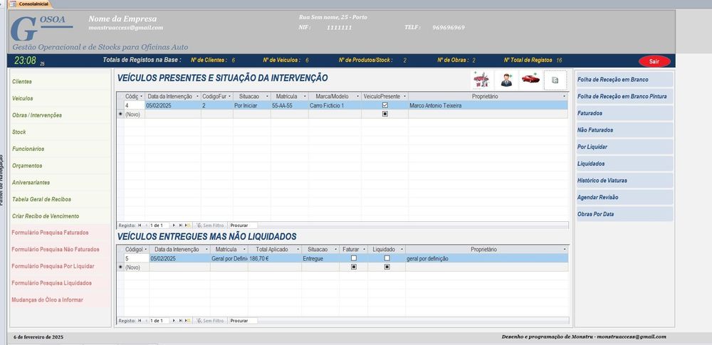 Base de Dados Para Oficina Auto