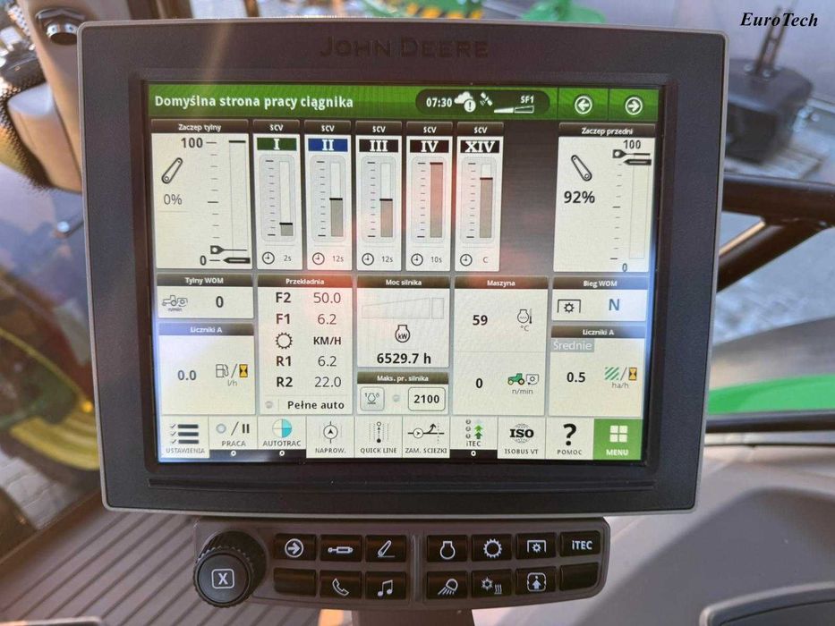 John Deere 6215r piękny egzemplarz import. 6250r 6195r GPS LED