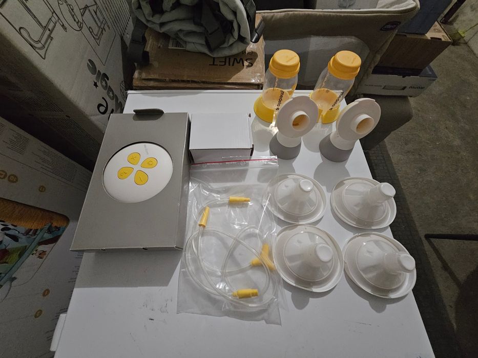 Extrator de Leite Duplo + Top de Extração Fácil - Medela