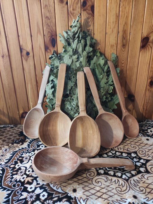 Черпак для сауни бук, черешня