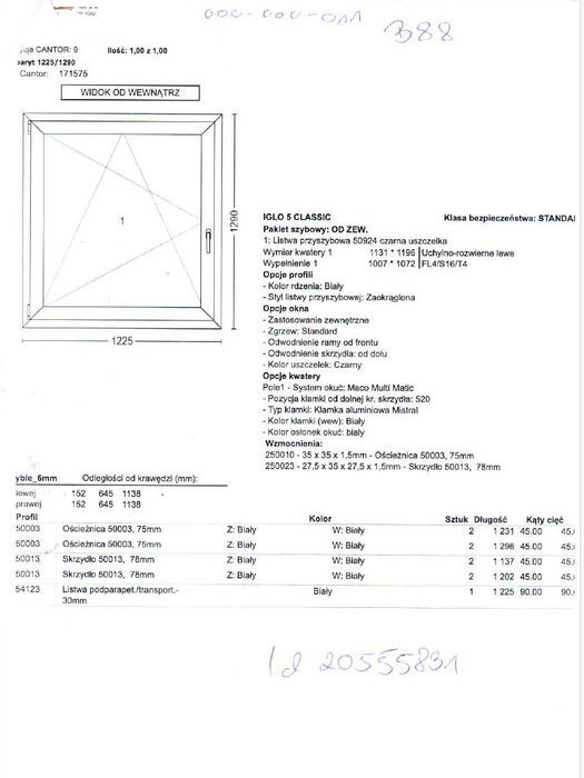 Okno DRUTEX Iglo5Classic –1225X1290 –Outlet –Transport Gratis B88