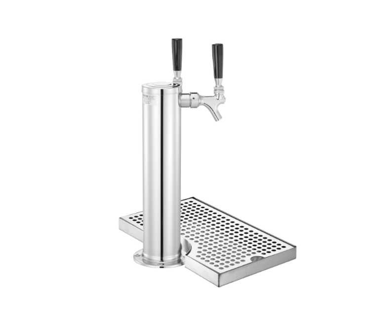 Zestaw Wieży do Piwa do Kegeratora z Podwójnym Kranem Regulator