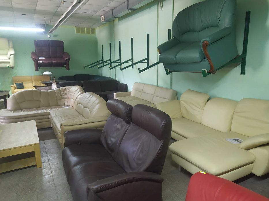 Кожаные диваны Hukla,Himolla, Natuzzi б/у из Европы!