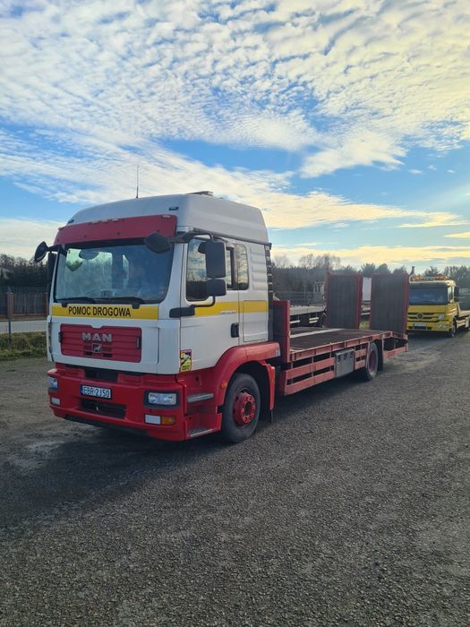 Man 15280 specjalny pomoc drogowa autolaweta laweta orginalna zabudowa