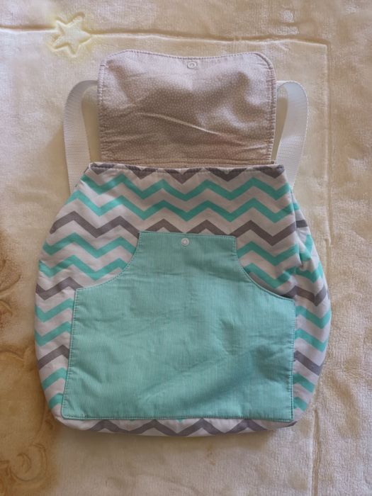 Mochila de bebé em tecido feita à mão64729965798018121