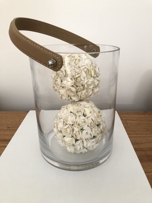 Jarra  Zara Home com alça em couro