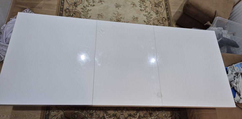 Sprzedam ławę Aversa – biała, wysoki połysk