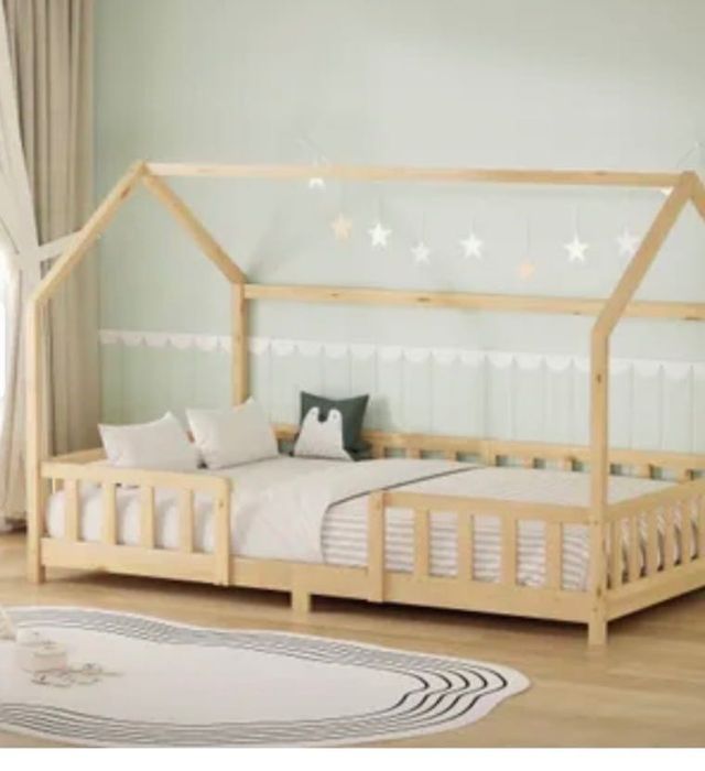 Cama de madeira infantil