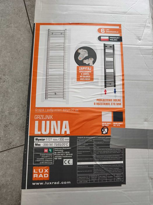 Grzejnik Luna 1127mm X 300mm
