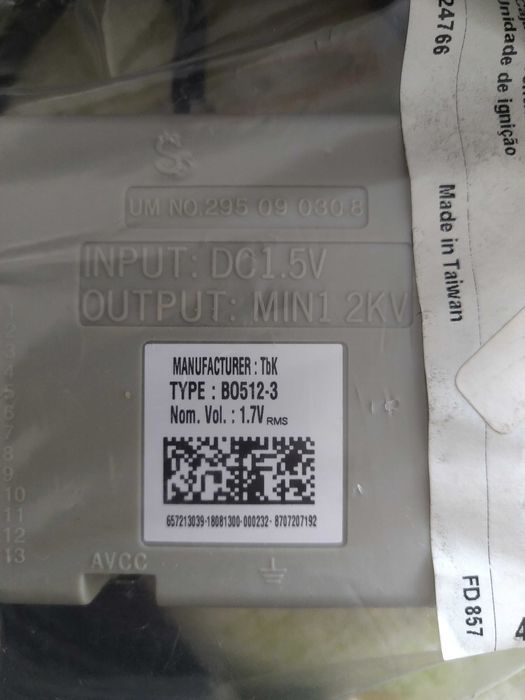 Junkers esquentador Unidade de ignição