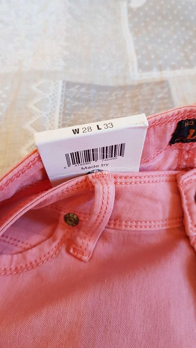 LEE 28/33 Toxey nowe z metka slim fit pomarańczowe