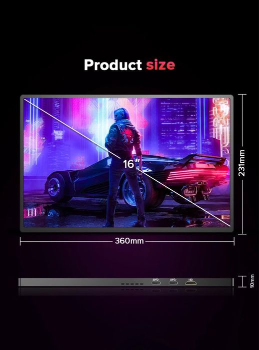 Портативний монітор UGame C2 16" 2560×1600 120 Гц