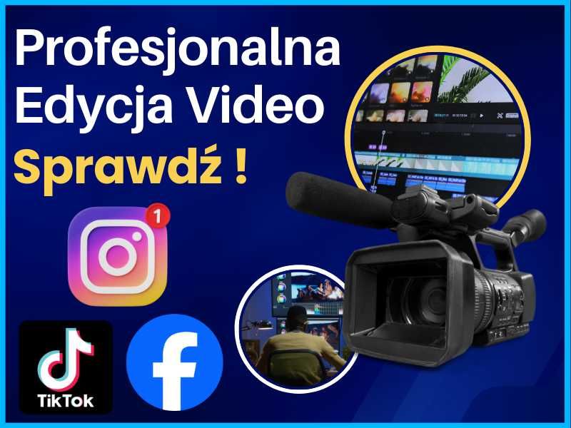 Nagrywanie i montaż video filmów Instagram TikTok YouTube Kamerzysta