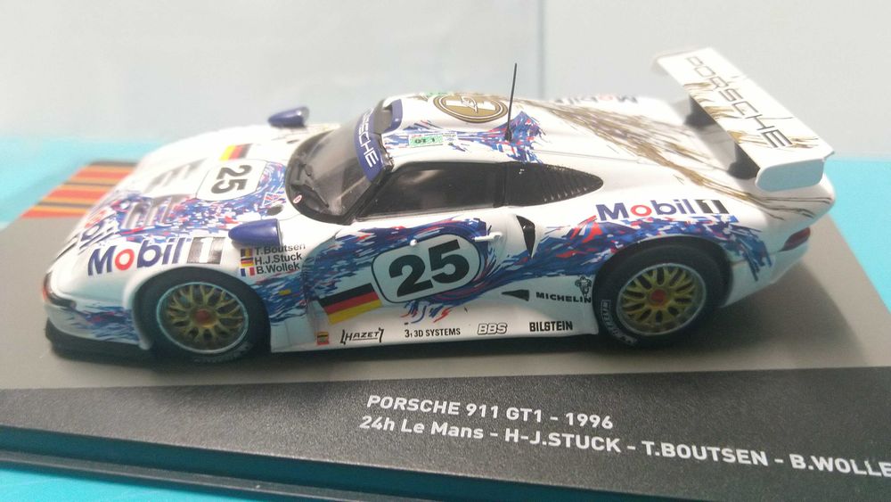Porsche 911 GT1 #25: 24h LM 1996 (2ºlug)-Miniatura escala 1/43