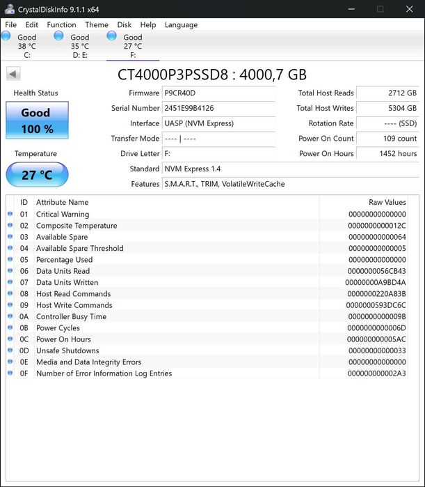 МАГАЗИН | 4TB SSD m2 NVMe Crucial P3 Plus PCIe 4.0 x4  (CT4000P3PSSD8)