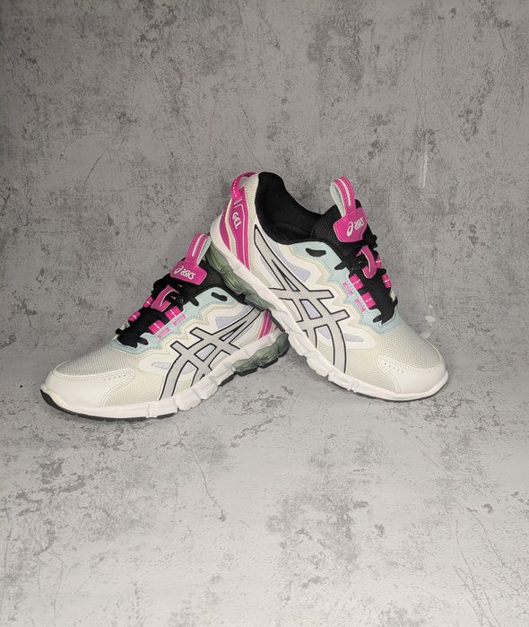 Кросівки ASICS Білі з рожевою вставкою