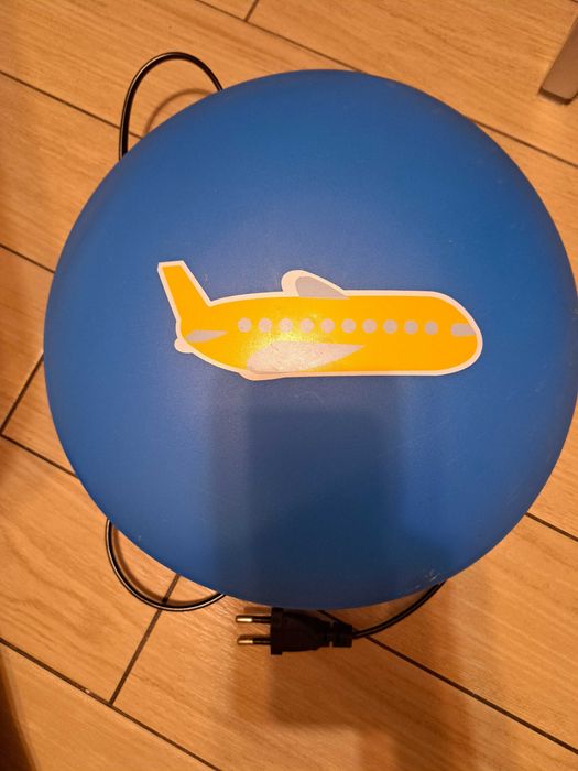 Lampka nocna / kinkiet dziecięcy Samolot niebieski