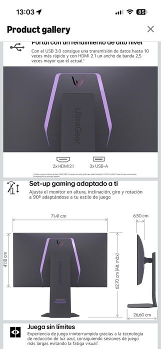 Monitot Lg 32 oled aceito trocas