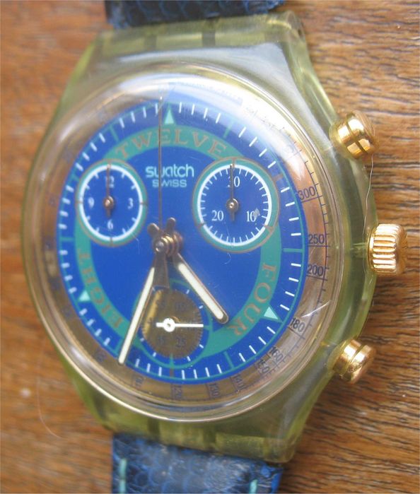 Relógio Vintage - Swatch Chrono Hitch Hiker - SCG 1 0 4 (1 9 9 4)