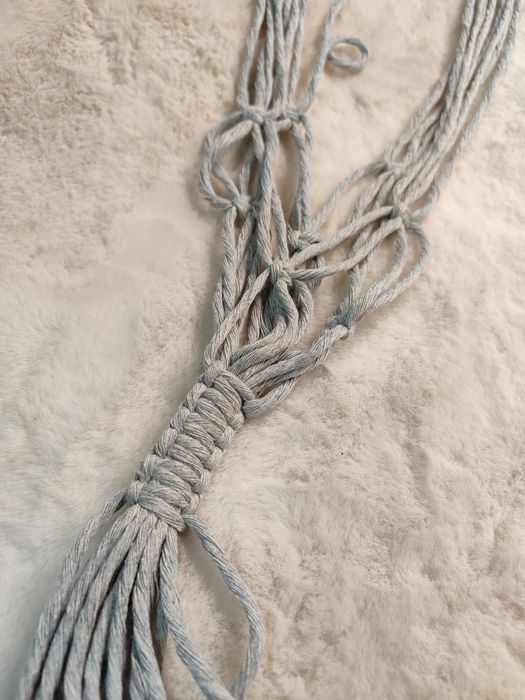 Suporte de plantas macramé