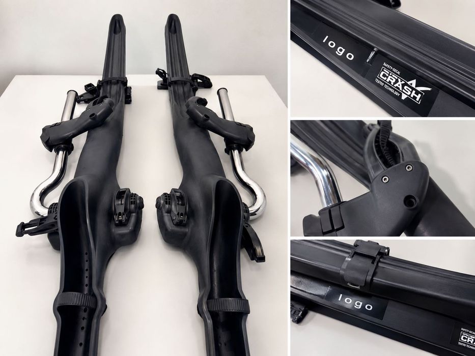 Conjunto de 2 suportes de bicicleta para tejadilho