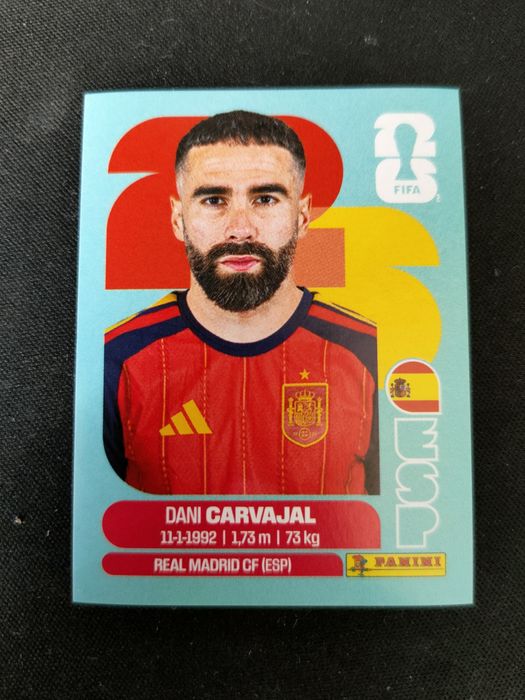 Cromo do mundial 2026 de Carvajal.
