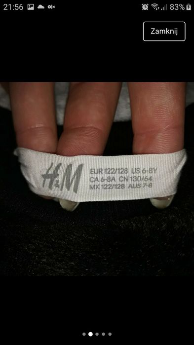 Czarny sweter h&m