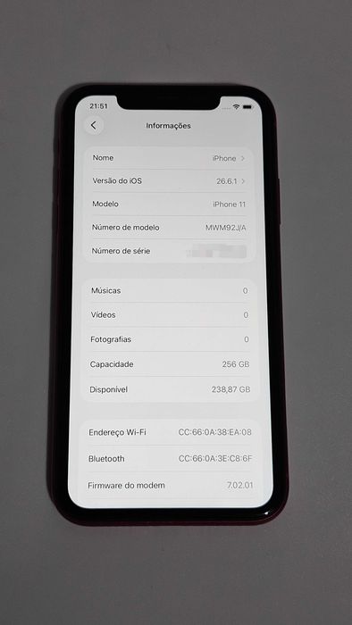 Iphone 11 256GB. 100% Bateria. Excelente