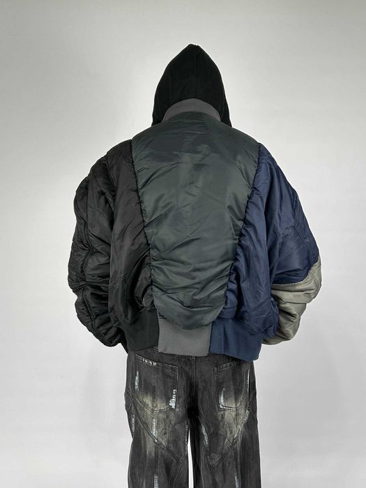 Project GR бомбер черный куртка різнокольорова зіпка курточка S M L