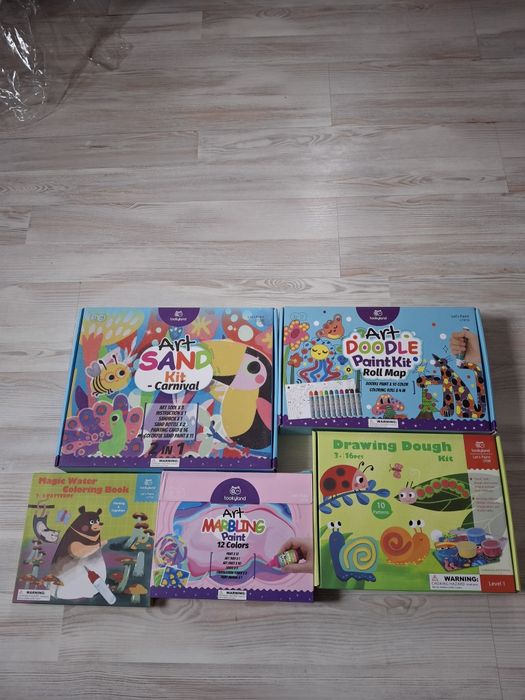 Набори Tookyland: водна розмальовка, пісок, точкове малювання