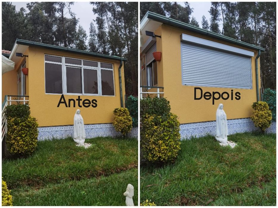 Persianas,estores e caixilharia.