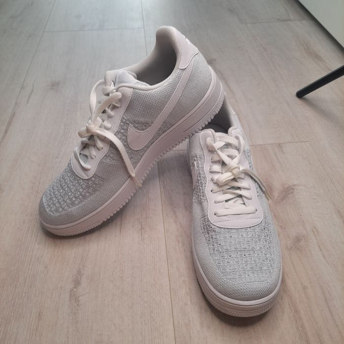 Оригінальні чоловічі кросівки NIKE AIR FORCE 1 FLYKNIT LOW 2.0 WHITE A