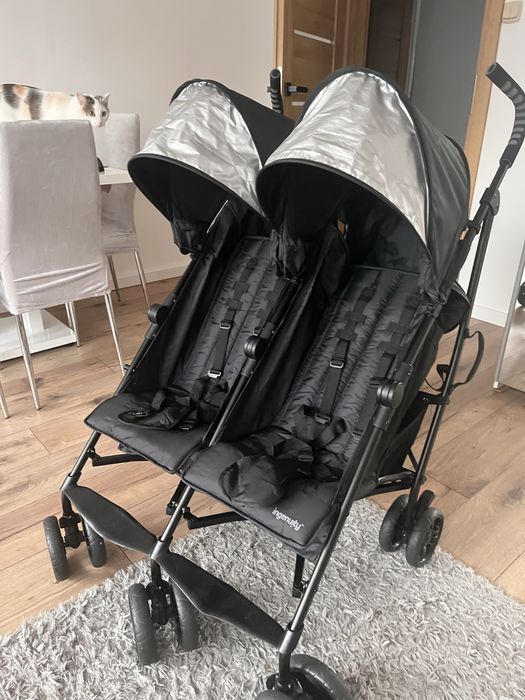 Wozek blizniaczy -  podwójna Ingenuity 3Dlite Double Convenience Stroller)